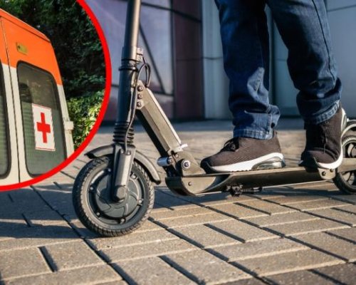 Тротинетка с две деца се удари в автомобил